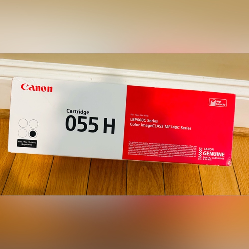 Genuine Canon Toner 055H Black, High Capacity Sealed Lbp660C Series NEW